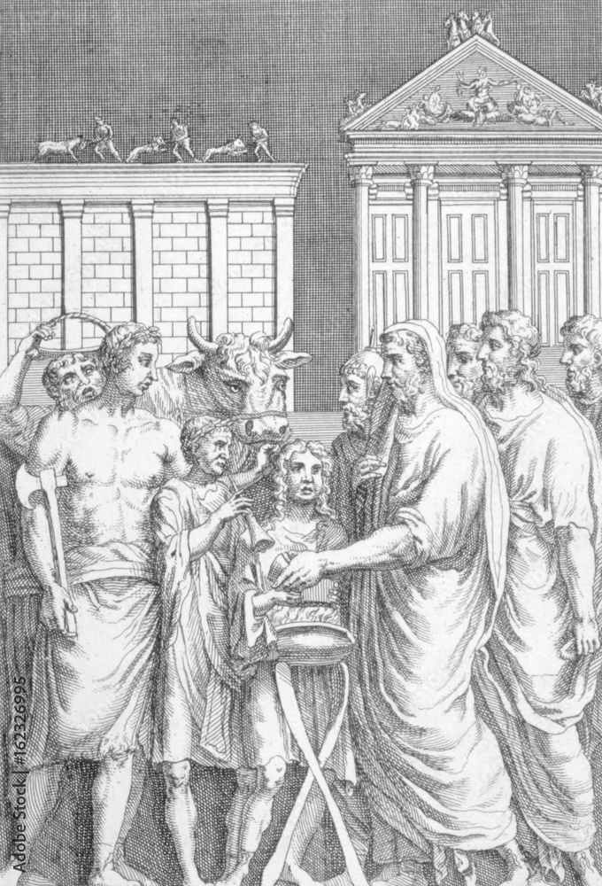 Priests consulting the omens in Classical Rome Stock Photo | Adobe Stock