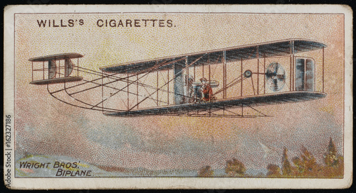 Fototapeta WRIGHT 1903 cigarette card. Date: 1447