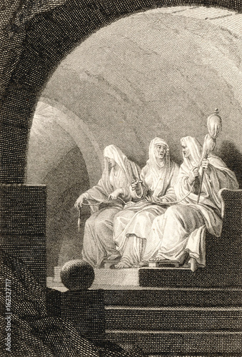 Quadro su tela Myth - Mythology - The Fates