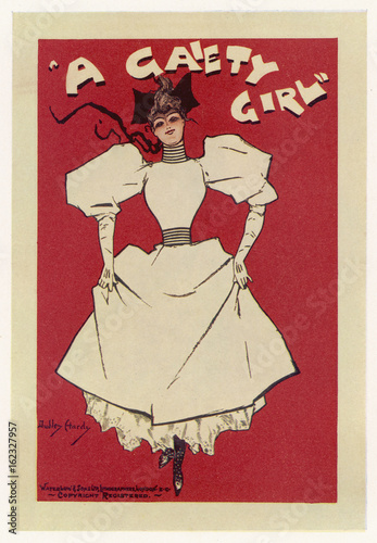 Картината върху платно A Gaiety Girl. Date: 1894