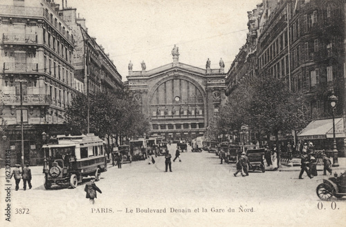 Gare Du Nord  Paris. Date: circa 1920 photo