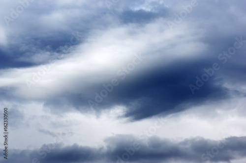 Dark storm clouds. overcast sky