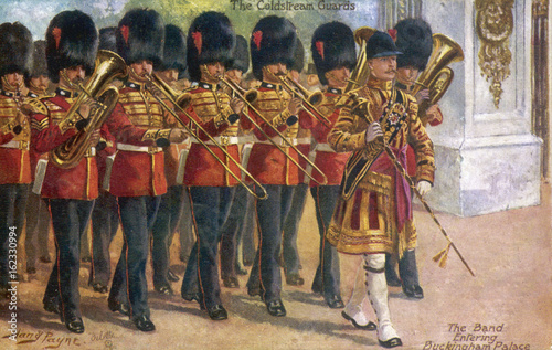 Fotografie, Obraz Coldstream Guards Band. Date: circa 1914