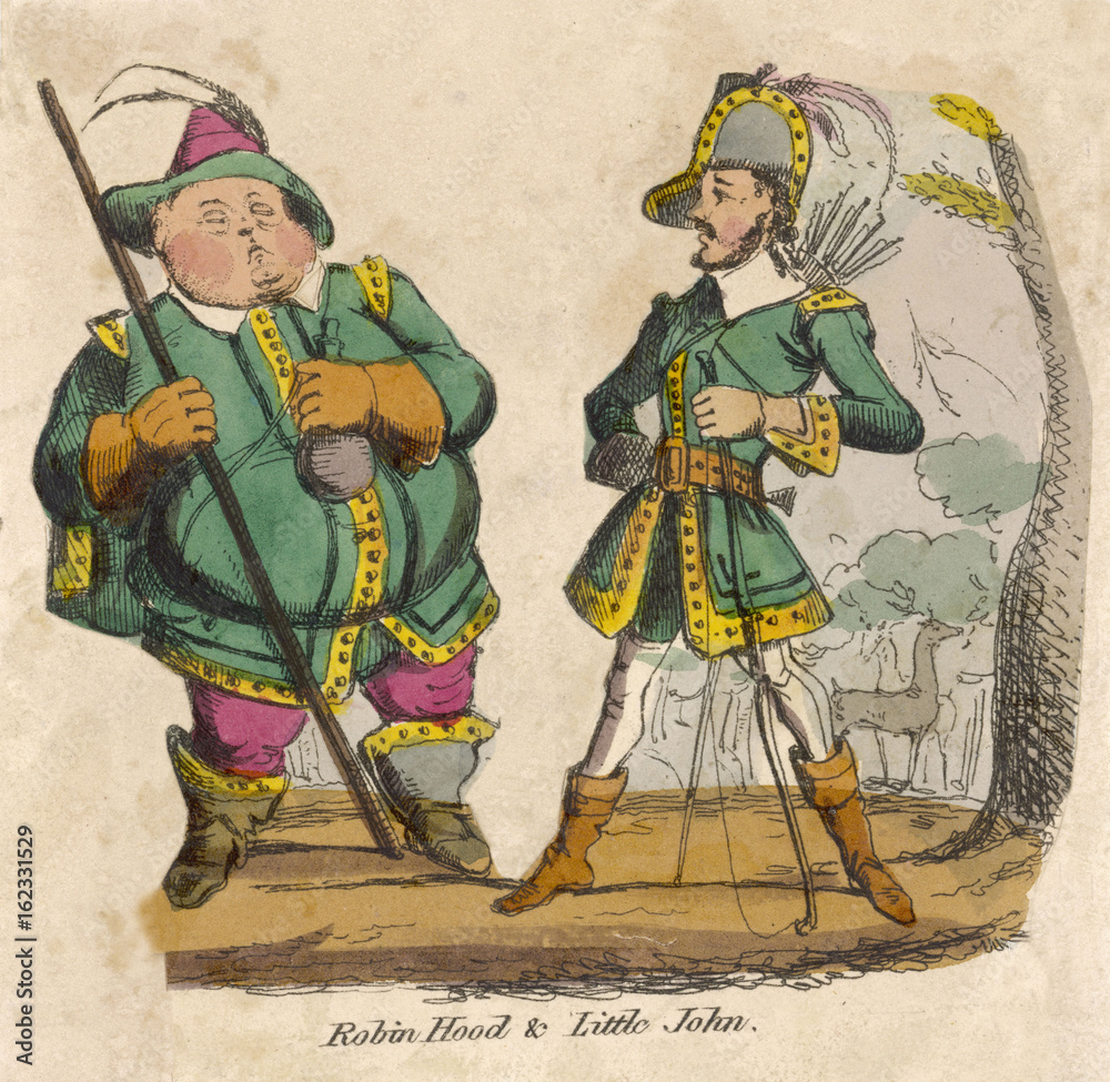 Obraz premium Robin Hood and Little John.