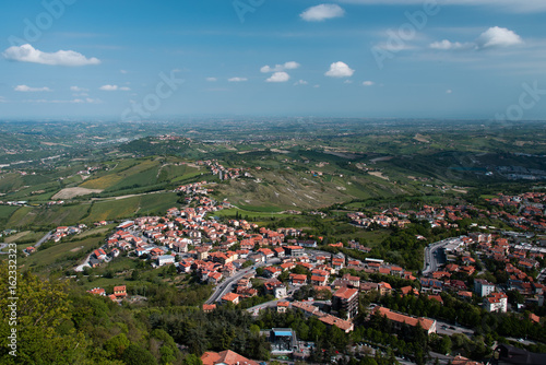 Fototapeta Naklejka Na Ścianę i Meble -  Republic of San Marino. Panorama from Mount Titan