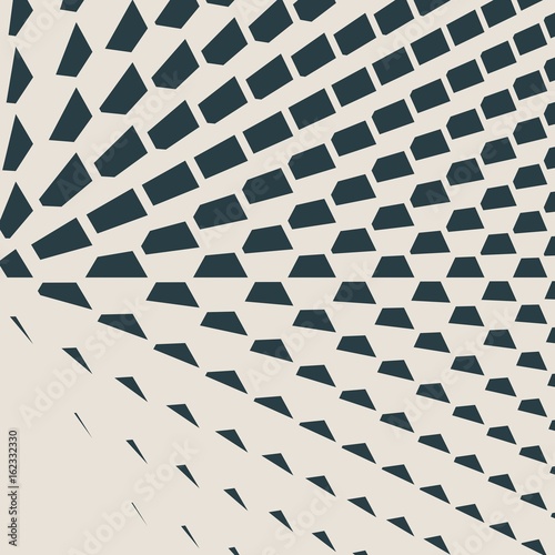 Perspective view on honeycomb. Hexagon pattern background. Isometric geometry