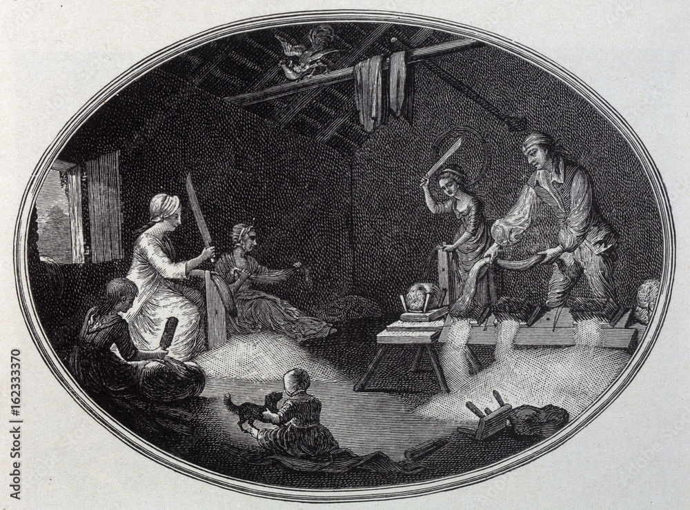 Foto Industry - Textiles - Linen. Date: 1783