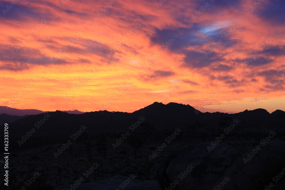 Sunrise Colors over Desert
