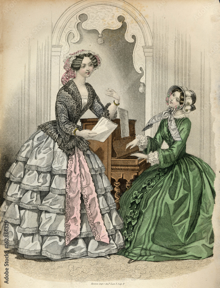 Musical Ladies 1851. Date: 1851