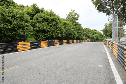 View of temporary street circuit.