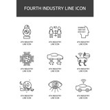 Industrial Revolution Line Icon