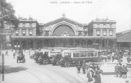 Gare De L'Est  Paris 2. Date: circa 1908 photo