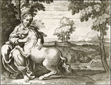Lady and Unicorn. Date: circa 1650