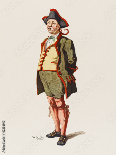 Fotografie Commedia Dell'arte - Gianduja. Date: 1858