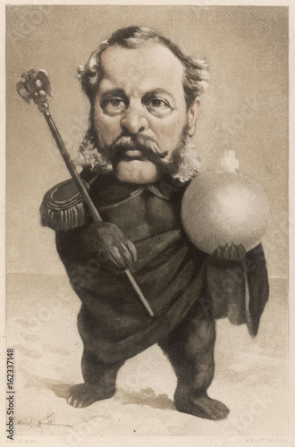 Εκτύπωση καμβά Tsar Alexander II - A Gill. Date: 1818 - 1881