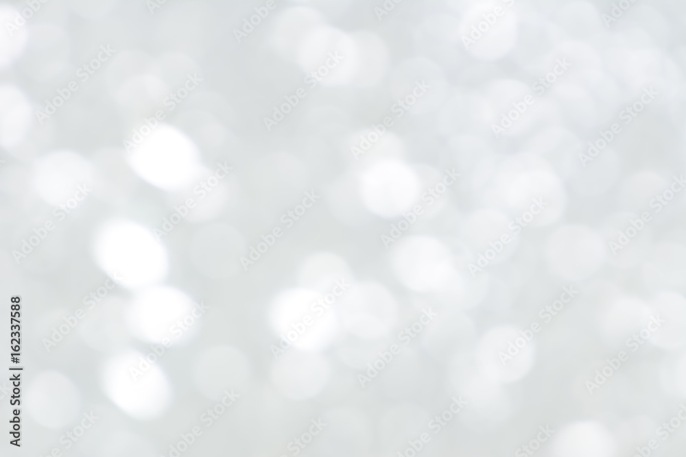 White bokeh abstract background