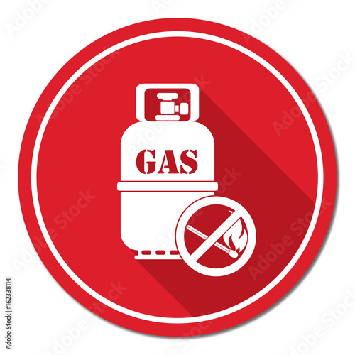 Camping gas bottle icon