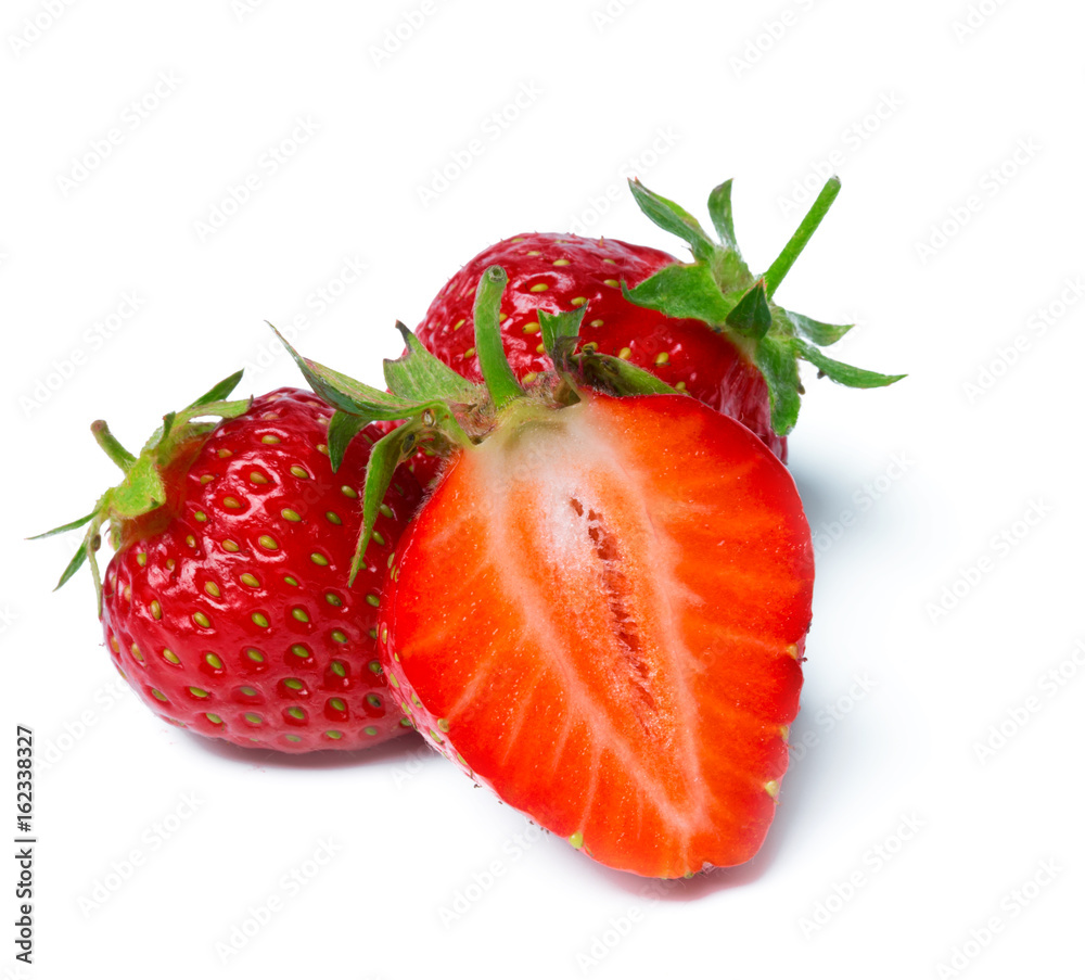 Strawberry isolated on white background. close up Strawberry isolated on white background. close up