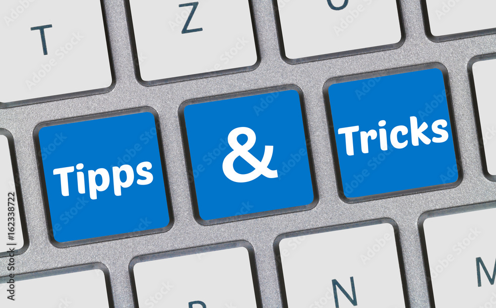 Tipps & Tricks auf Tastatur Stock Photo | Adobe Stock
