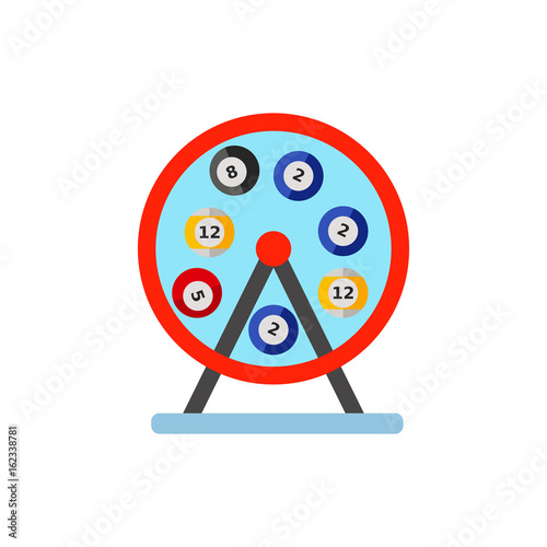 Lotto machine vector icon