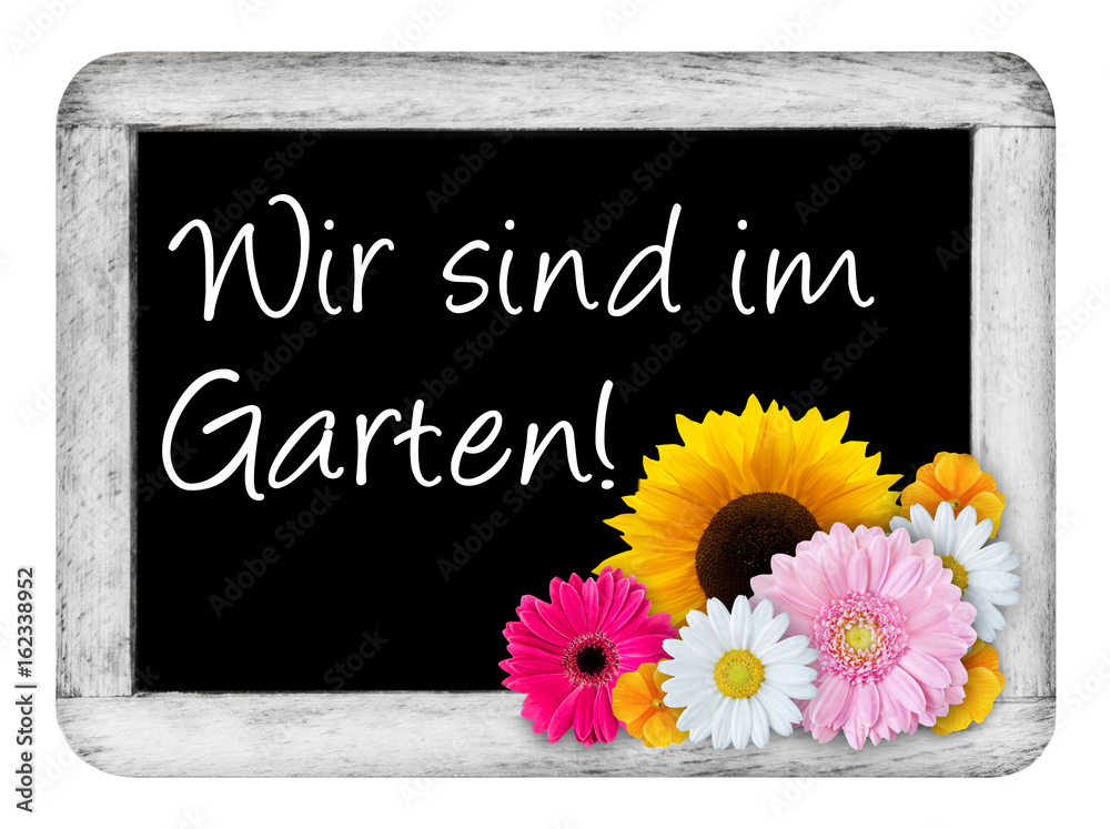Wir sind im Garten! StockFoto Adobe Stock