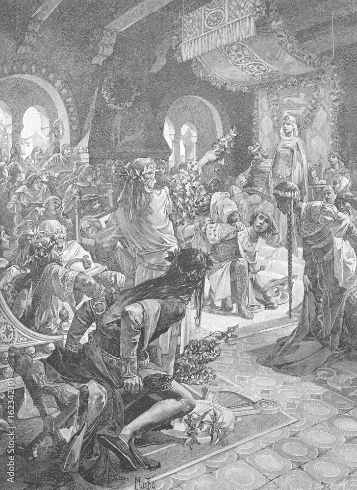 Fototapeta premium Wartburg Contest. Date: 13th century