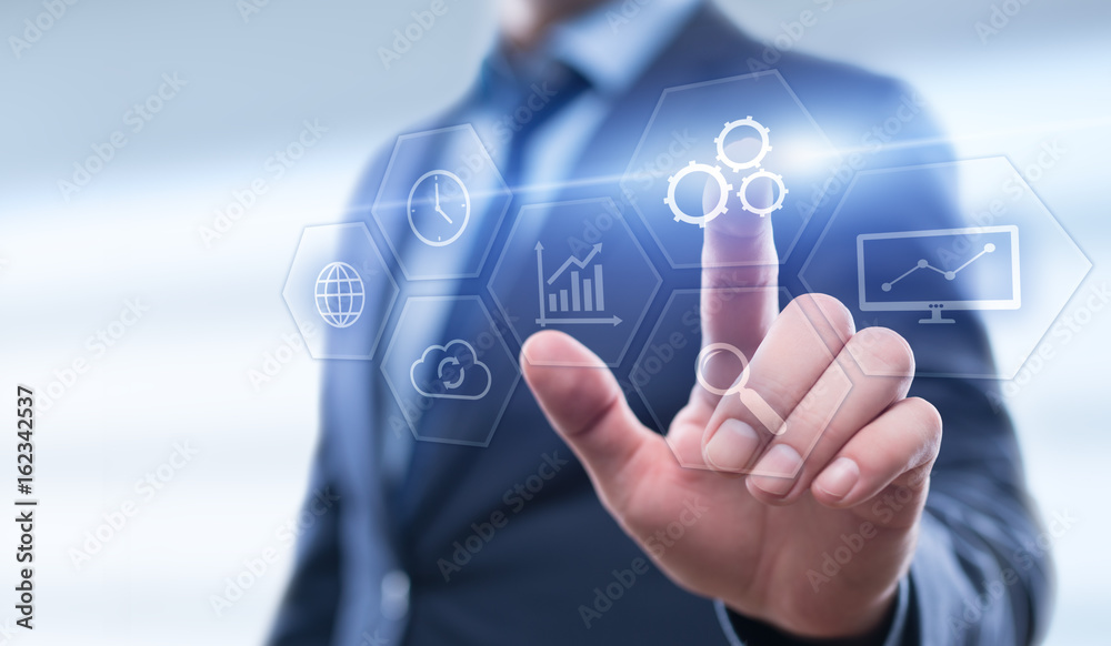 Automation Software Technology Process System Business concept Automation Software Technology Process System Business concept
