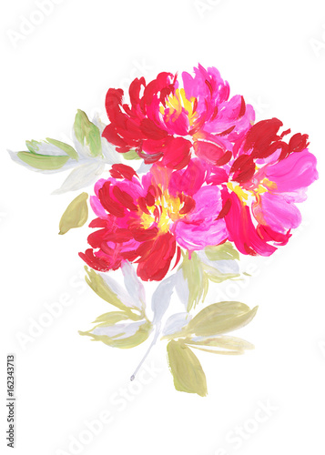 Flowers watercolor illustration © Karma