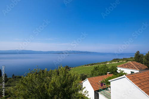 Landscape around Murvica near of Zlatni Rat in Brac Island