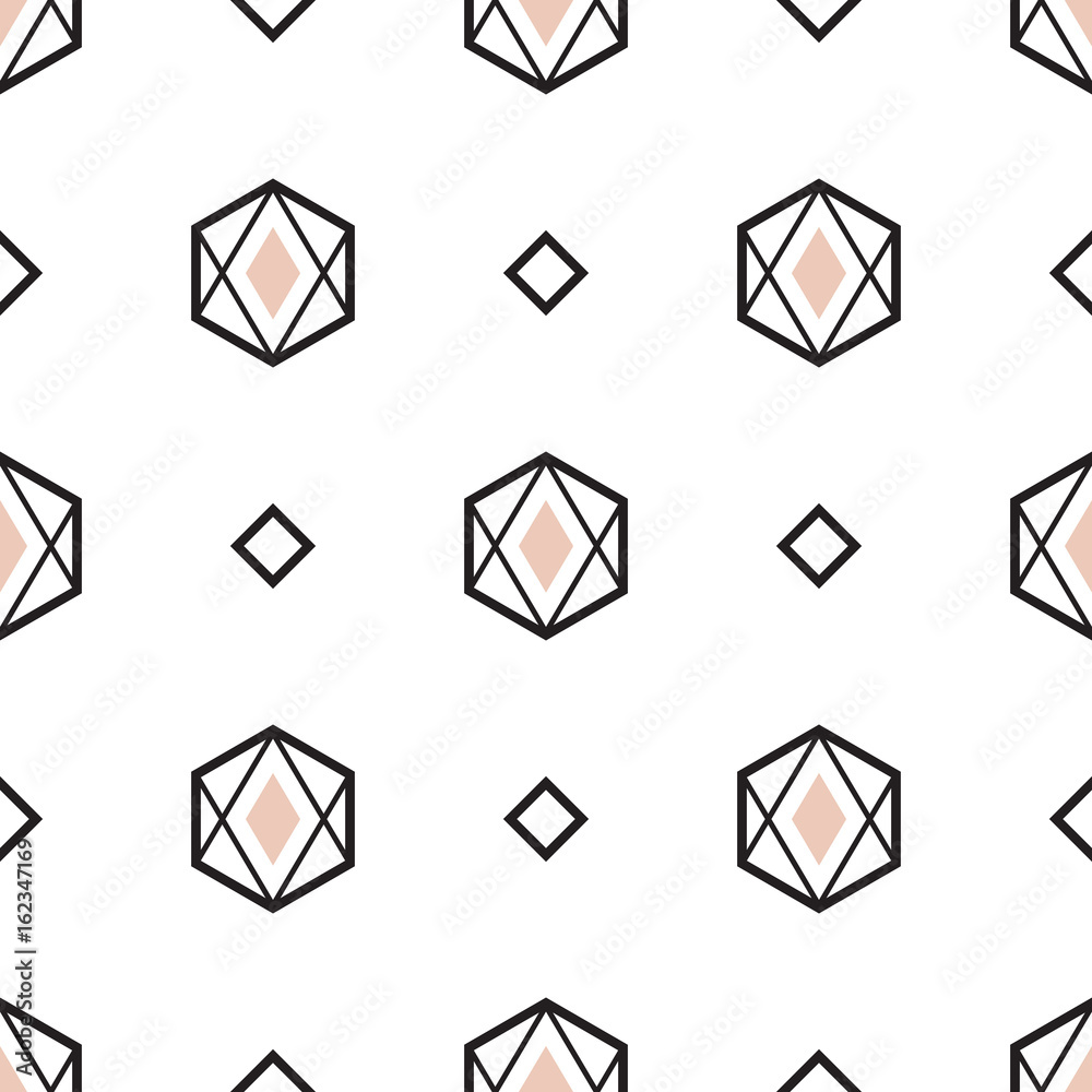 Abstract modern seamless pattern with diamonds. Abstract modern seamless pattern with diamonds.