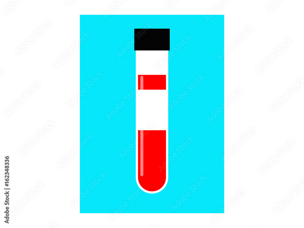 test- tube with blood 