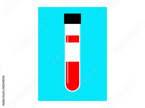 test- tube with blood 