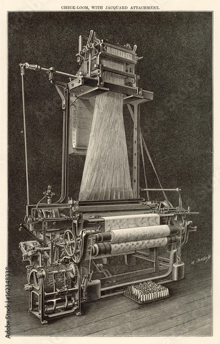 Foto Check-loom. Date: 1885