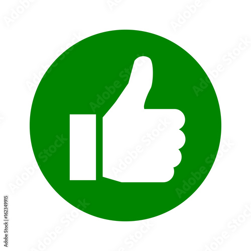 Thumb up, i like it, Yes – stock vector