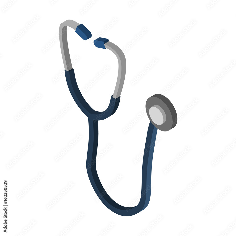 stethoscope isometric icon stethoscope isometric icon
