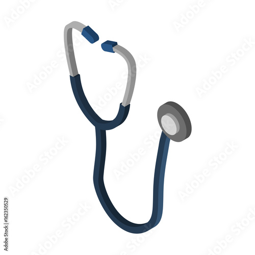 stethoscope isometric icon