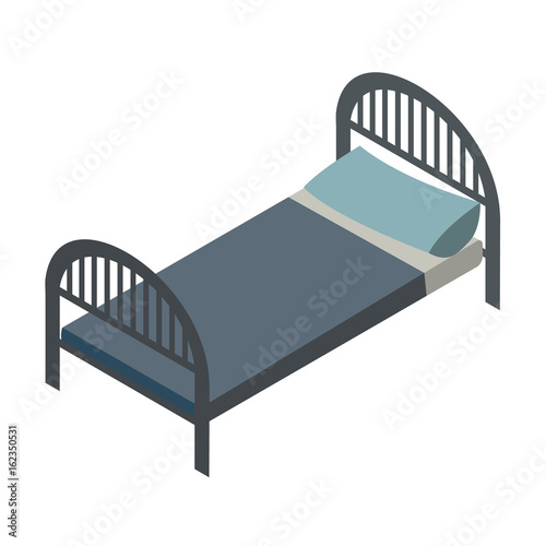 bed isometric icon photo