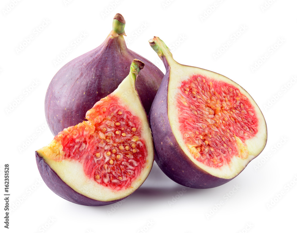 Figs isolated. Fig on white background. With clipping path. Figs isolated. Fig on white background. With clipping path.