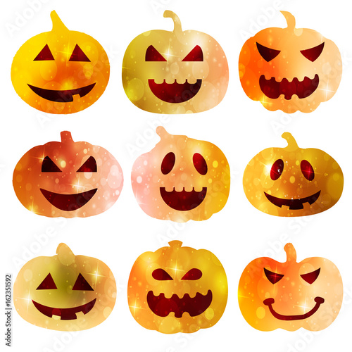ハロウィン　かぼちゃ　秋　アイコン