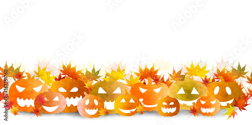 ハロウィン　かぼちゃ　秋　背景