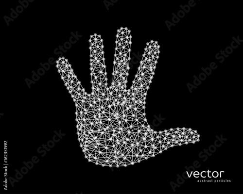Abstract vector illustration of human arm.
