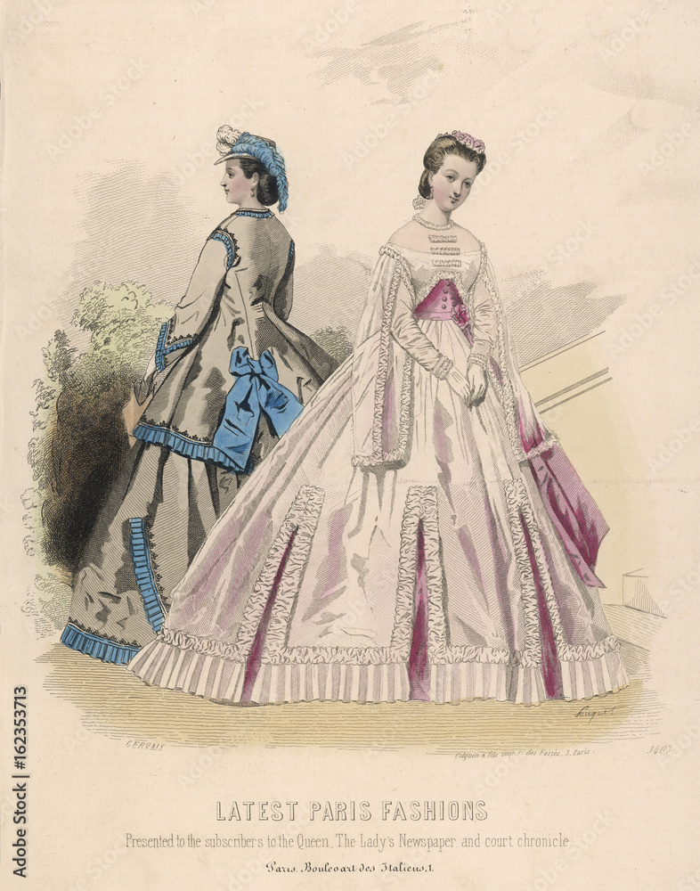 Obraz premium Costume August 1864. Date: 1864