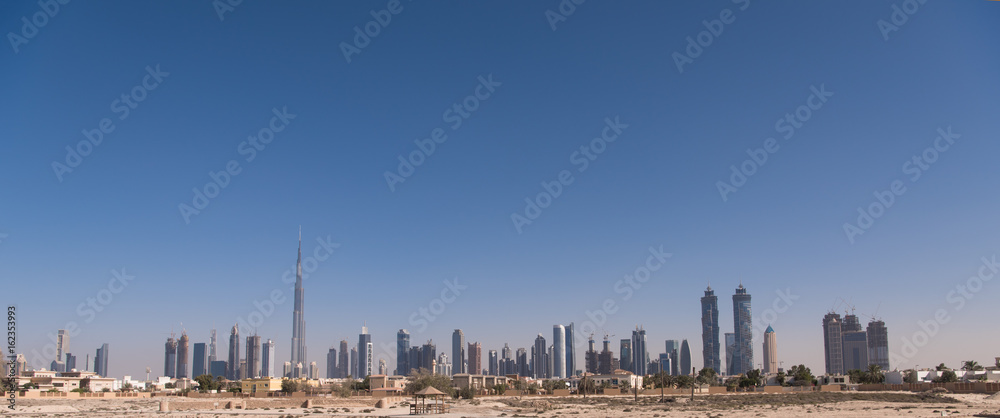 Panorama Dubai city