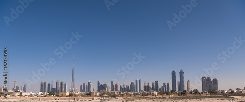 Panorama Dubai city