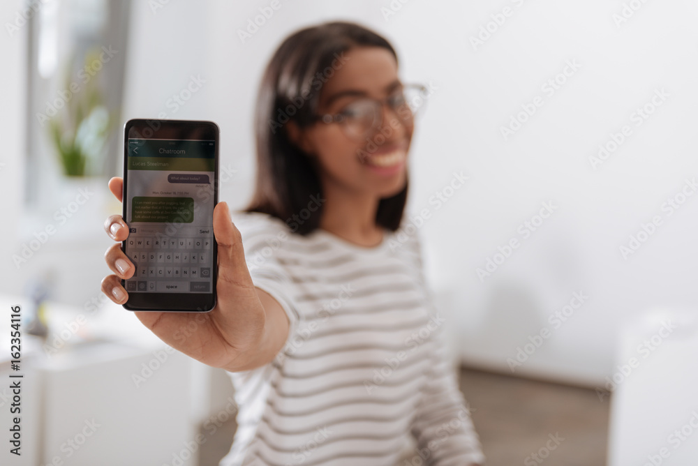 Selective focus of a modern smartphone Selective focus of a modern smartphone