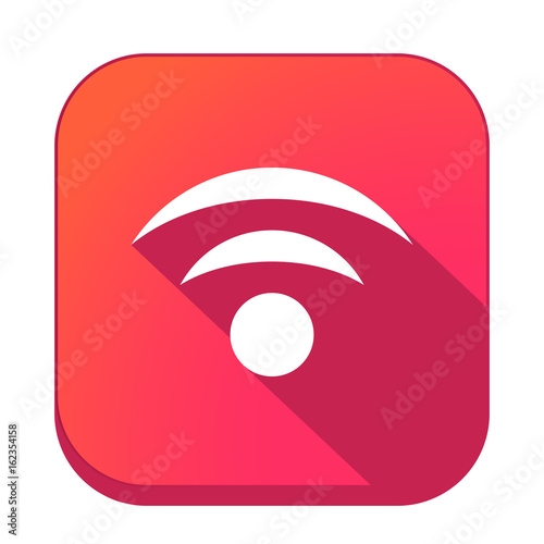 ikona z długim cieniem na tle zaokrąglonego kwadratu