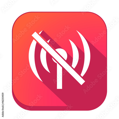 ikona z długim cieniem na tle zaokrąglonego kwadratu