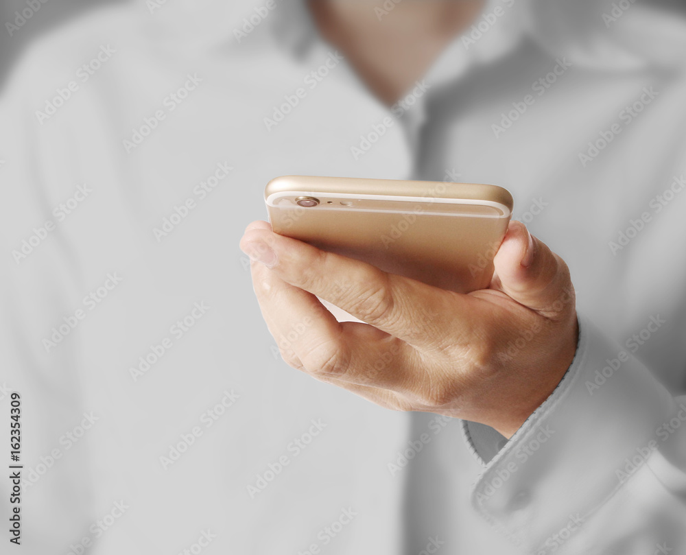 Touch screen smartphone in hand Touch screen smartphone in hand