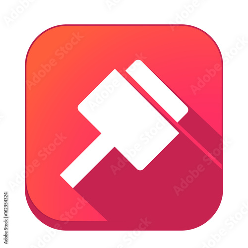 ikona z długim cieniem na tle zaokrąglonego kwadratu