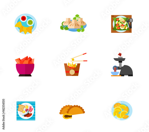 Eating icon set